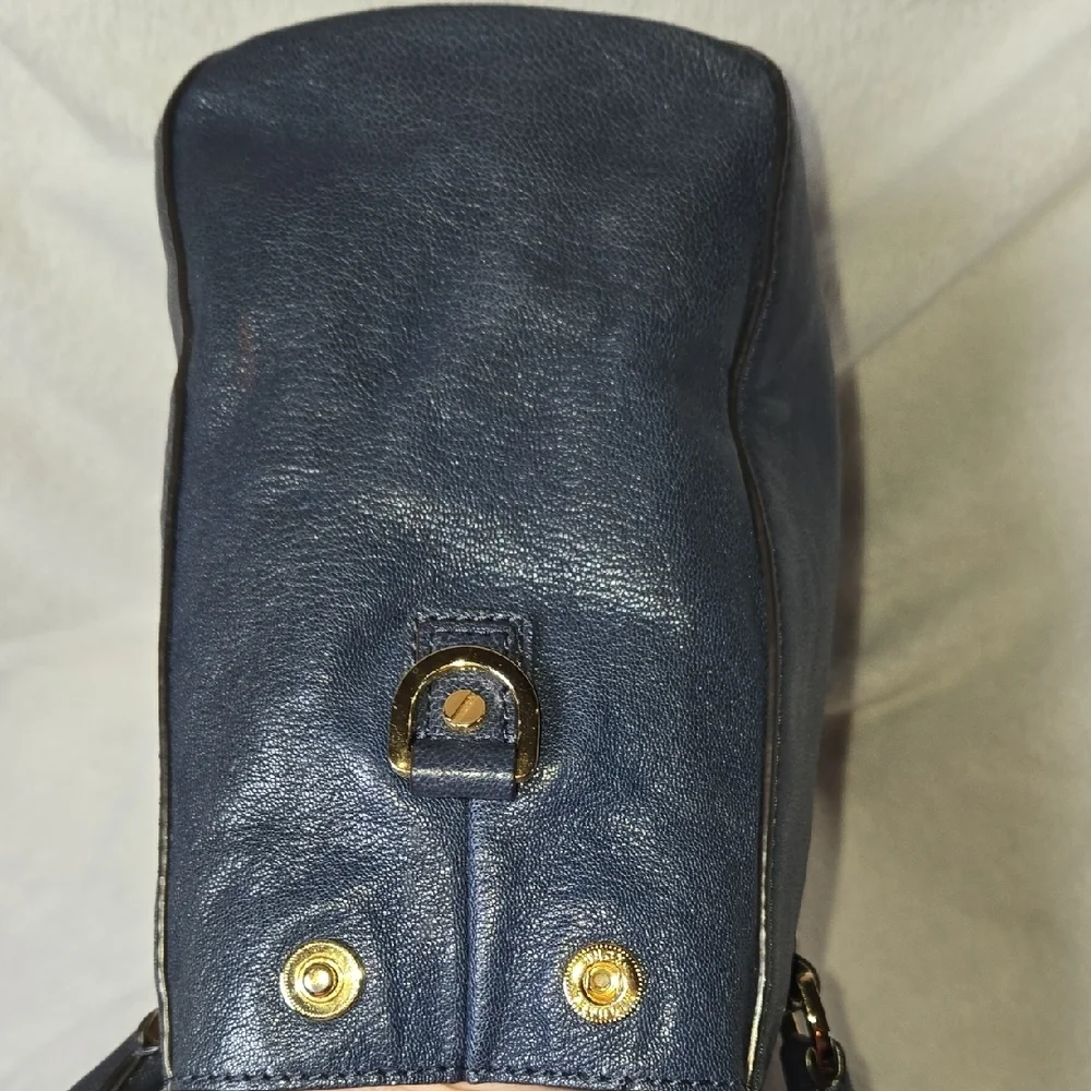 Michael Kors Vintage Satchel Gold MK HDWR Classic Elegance SOFT Leather